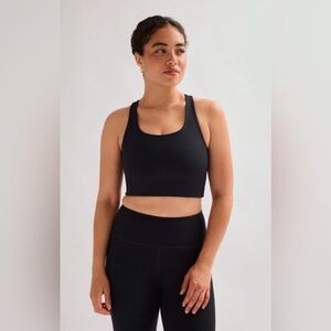 GIRLFRIEND COLLECTIVE Black Paloma Racerback Bra LIKE NEW
